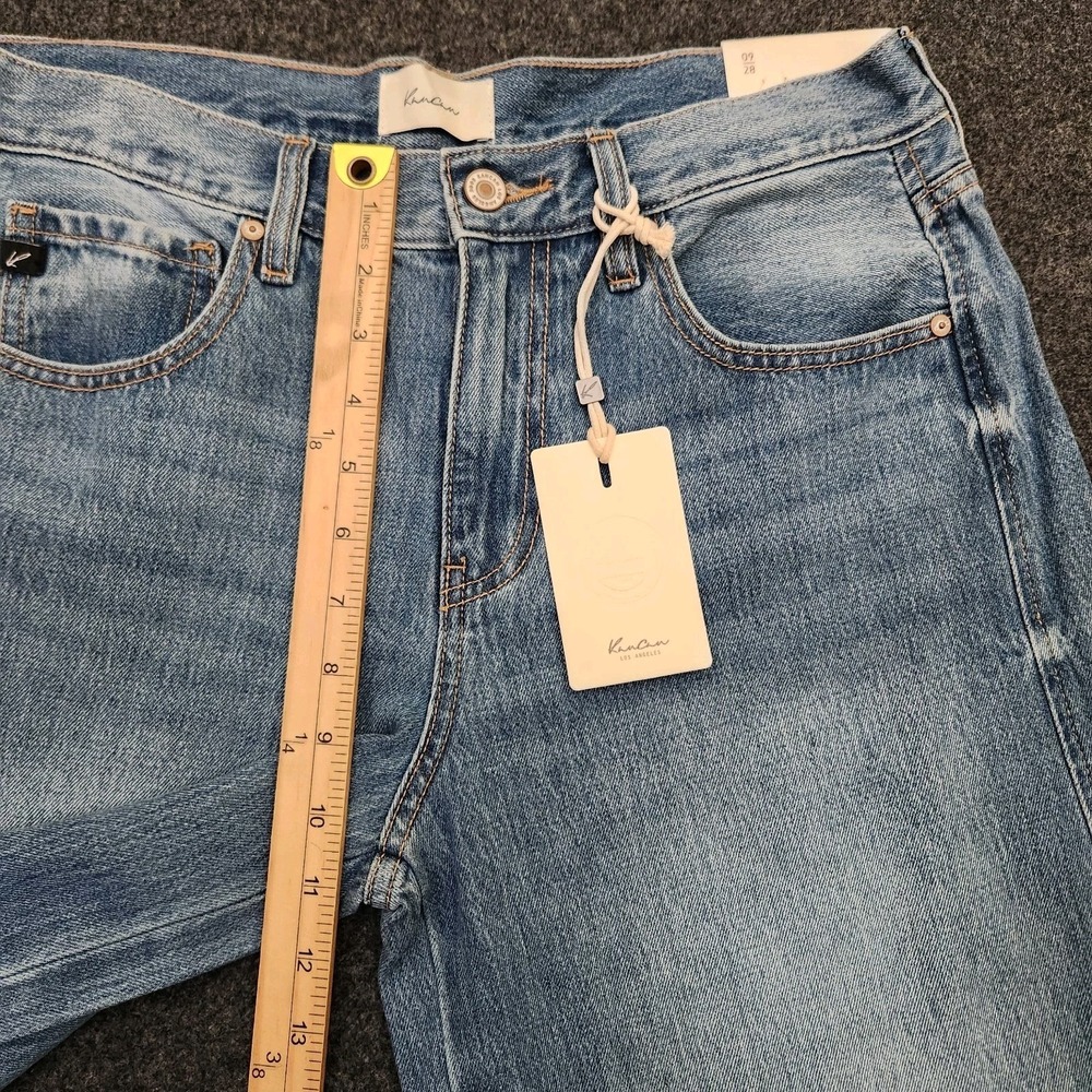 KanCan Womens 9/28 Jocy Mid Rise Super Wide Leg Jeans Blue Medium Wash KC8731M - Picture 5 of 11